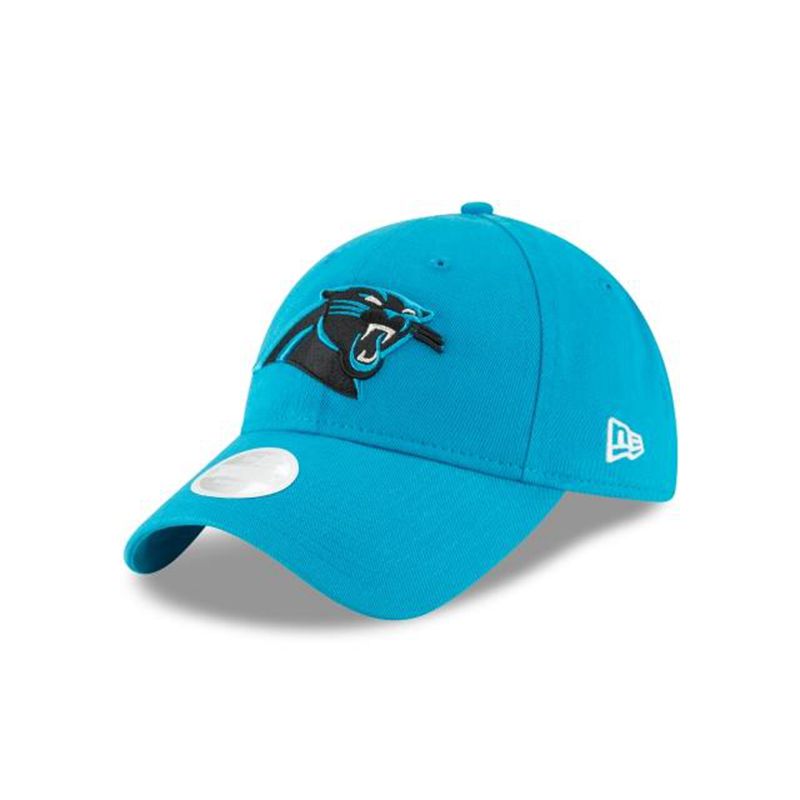 NFL Carolina Panthers Womens Preferred Pick 9Twenty Adjustable (PEW2358) - Blue New Era Caps